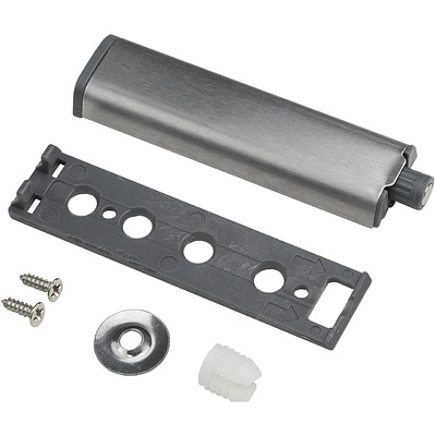 Механизм push-to-open накладной магнитный наконечник металлический корпус серый AKS - фото 2