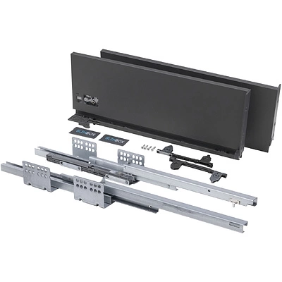 Система ящиков Slimbox AKS L-500 графит высокий SOFT CLOSE H=175 ДСП 16мм - фото 2