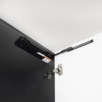 Механизм push-to-open для шкафных фасадов с доводчиком черный AKS SMART - фото 3