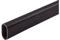 Труба овальная L-3000 мм (0,6мм) (30*15), черный (вес 0,91кг) AKS