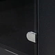 Петля накладная для стекла без доводчика планка h0 slide-on овальная заглушка хром б/еврошурупа AKS - фото 4