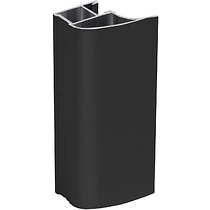 Профиль алюминиевый SENATOR черный глянец вертик. откррытый удлинен. АЛЮТЕХ (L-5300) (010,RAL9005)