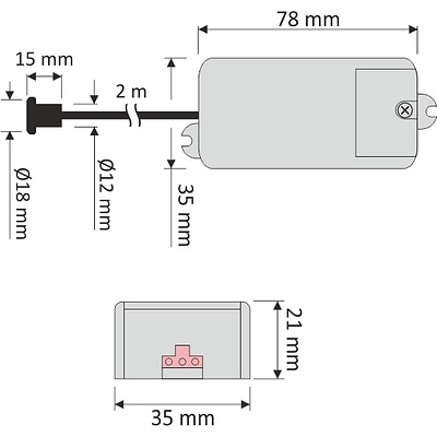 Выключатель бесконтактный на движение (на взмах руки), врезной, 230V AC, 500W, HLT - фото 3