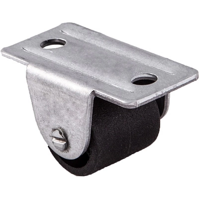 Ролик меб. d18 h22 прямоходящий, черный РП - фото 1