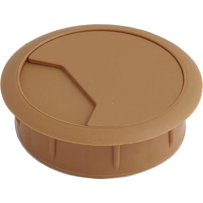 Пропуск кабельный пластик D60мм бук темный (115) LEBA - фото 1