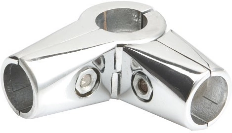 Соединитель 3-х труб d25 (561) угловой, вакуумное хромирование AKS - фото 3