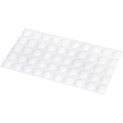 Отбойник силиконовый d8 h=3 AKS (лист = 50 шт.) белый - фото 1