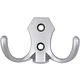 Крючок меб. двухрожковый мет. WP89 хром матовый GRIDLI - фото 1