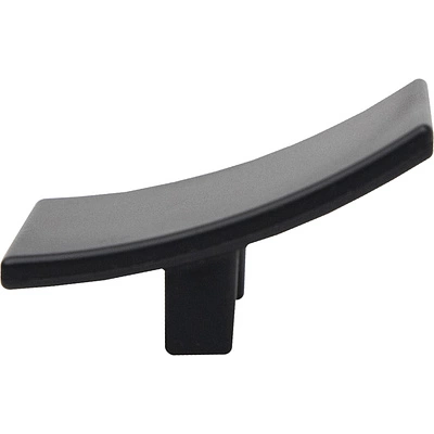 Ручка меб. кнопка пластик. PK07/K7 черный матовый AKS - фото 3