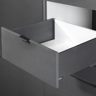 Система ящиков Slimbox Evolution L-550 H=199 с доводчиком ДСП16мм графит - фото 6