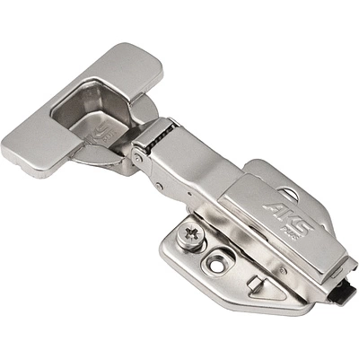 Петля накладная с доводчиком 45мм h0 clip-on AKS PLUS 3D (саморезы, заглушки) - фото 1