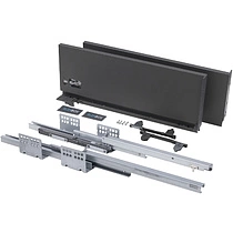 Система ящиков Slimbox AKS L-550 графит высокий SOFT CLOSE H=175 ДСП 16мм