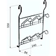 Корзина на трубу d16 для стаканов CWJ229 хром AKS - фото 2