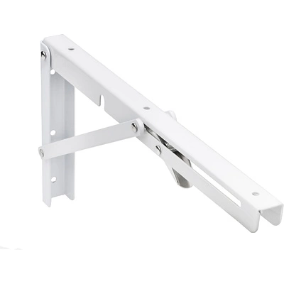 Полкодержатель складной 200 белый AKS (Модель 1) - фото 2