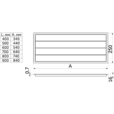 Поддон для сушки 800 MOUNT, прозрачный AKS - фото 2