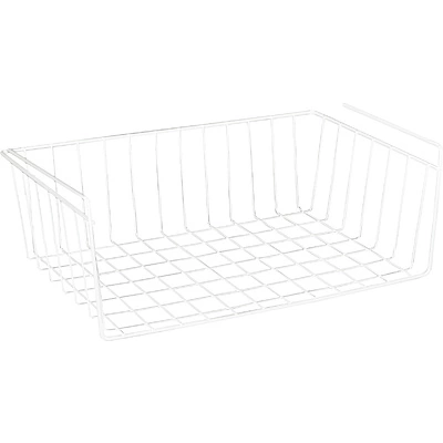 Корзина подвесная 400*255*140, белый РФ (на полку) - фото 3