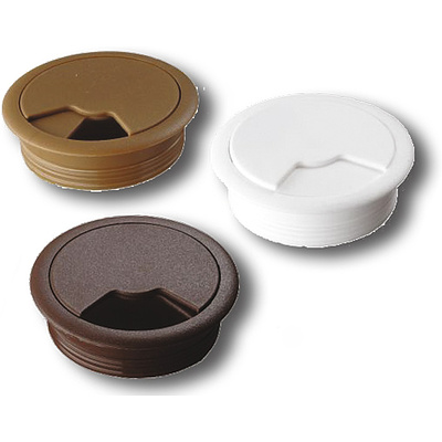 Пропуск кабельный пластик D60мм вишня (4079) LEBA - фото 1