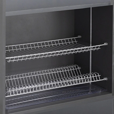 Сушка для посуды 600 MOUNT, серый AKS (без коробки) - фото 3