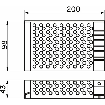 Блок питания Indoor 200W/12V, AKS - фото 2