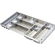 Вкладыш 30/400 шуфлядный металлический Organizer нержавеющая сталь (373*280*65) AKS - фото 4