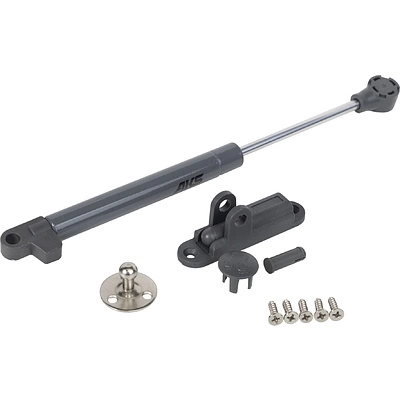 Подъемник газовый верхний 80N с доводчиком и фиксацией в положении серый AKS - фото 4