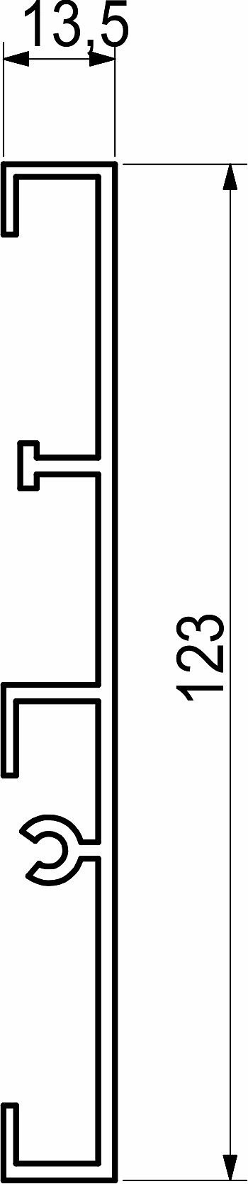 Передняя стенка внутреннего ящика Slimbox AKS L-1100 белый - фото 2