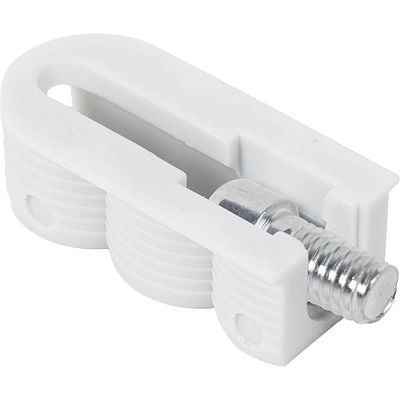 Стяжка Genifix Neo с винтом М6,0*8, белая (уп/ 100 шт) AKS - фото 1