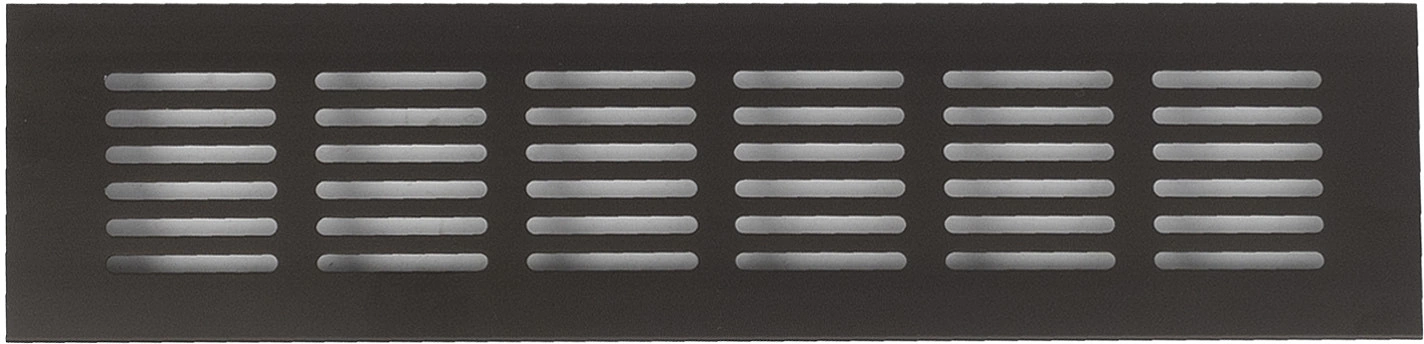 Решетка вентиляционная 250х60мм темно-коричневая алюминий AKS - фото 3