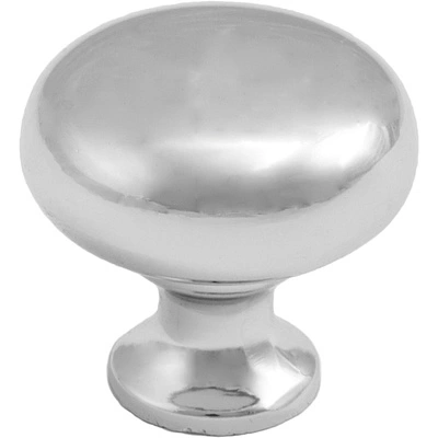 Ручка меб. кнопка мет. GP16 сатин, AKS - фото 1