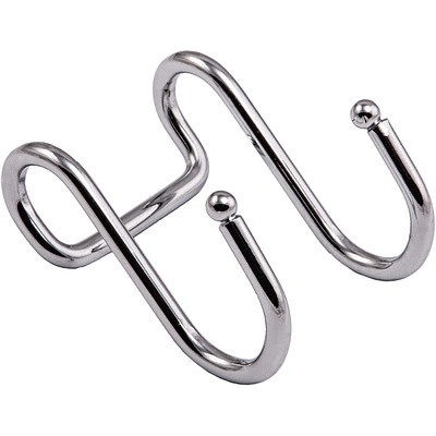 Крючок на трубу d16 ретро двойной хром AKS - фото 1