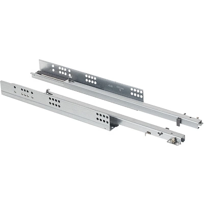 Направляющая скрытого монтажа L-400 с доводчиком ДСП до16mm насадной монтаж AKS 3/4 с фиксаторами - фото 1