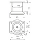 Опора меб. мет. TB019 (B140) d50 h150 черный AKS - фото 2