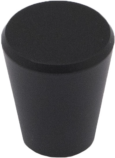 Ручка меб. кнопка мет. BELL черный матовый, AKS - фото 1