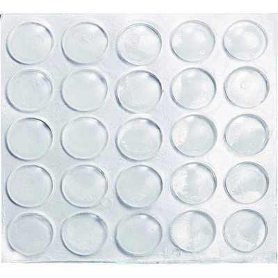 Отбойник силиконовый d10 h=1,5 AKS (лист = 25 шт.) молочный - фото 1