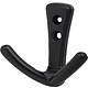 Крючок меб. двухрожковый мет. RUNA черный матовый AKS - фото 1