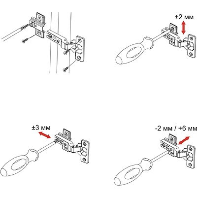 Петля полунакладная с пружиной 48мм h2 slide-on AKS LIGHT 52г - фото 4