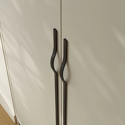 Ручка меб. скоба алюм. MELISA 160-192/220 черный матовый, AKS - фото 4