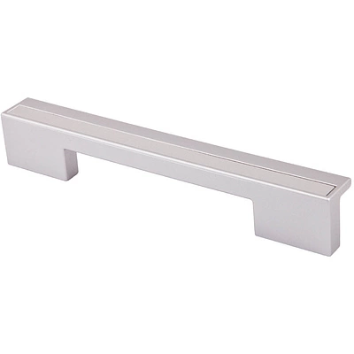 Ручка меб. скоба пластик. PS17/C17 96/128 металлик+металлик AKS - фото 4