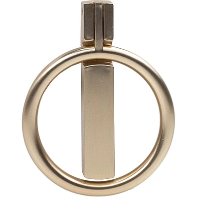 Ручка меб. кнопка мет. ROUND брашированное золото, AKS - фото 4