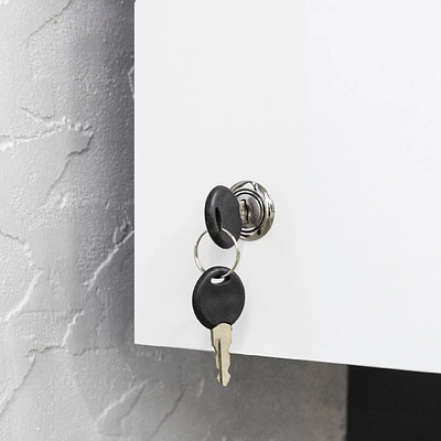 Замок для распашной двери механический 138 AKS планка мини - фото 3