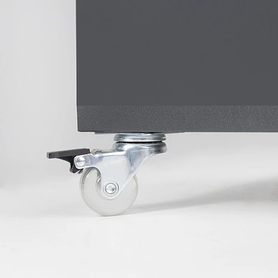 Колесо меб. SHIFT d35 h51 с площадкой с торм., прозрачный AKS - фото 5