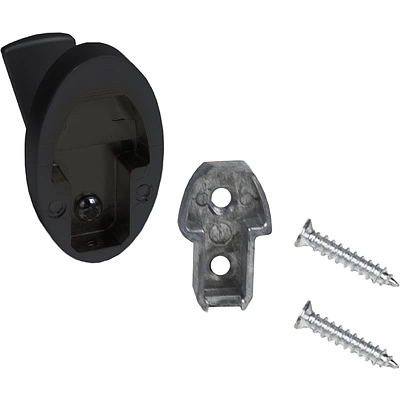 Крючок меб. однорожковый мет. QUEEN черный матовый AKS - фото 6