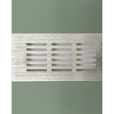 Решетка вентиляционная 480х60мм инокс алюминий AKS - фото 3