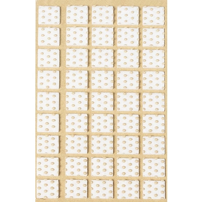 Подкладка самоприлипающая фетровая прорезиненная 15 х 15мм (1упак.=45шт), белая, Folmag - фото 1