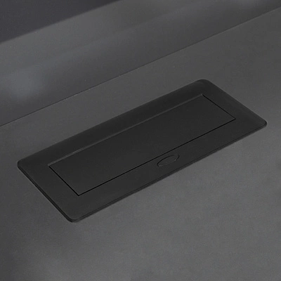 Выдвижной удлинитель Nova, 3 розетки, черный, AKS - фото 4