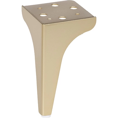 Опора меб. мет. STELLAR h150 угловая матовое золото AKS - фото 1