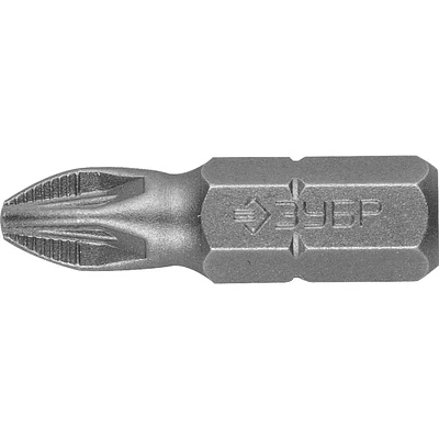 Бита кованая PZ2, 25 мм, МС ЗУБР ( 1 упак. = 2 шт.) - фото 1