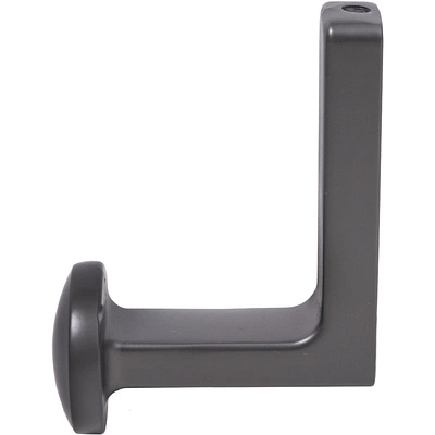 Крючок меб. однорожковый мет. KING графит AKS - фото 3