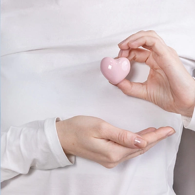 Ручка меб. кнопка керамич. LOVE, розовый, AKS - фото 6