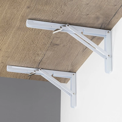 Полкодержатель складной Модель 1, 300 белый AKS - фото 3